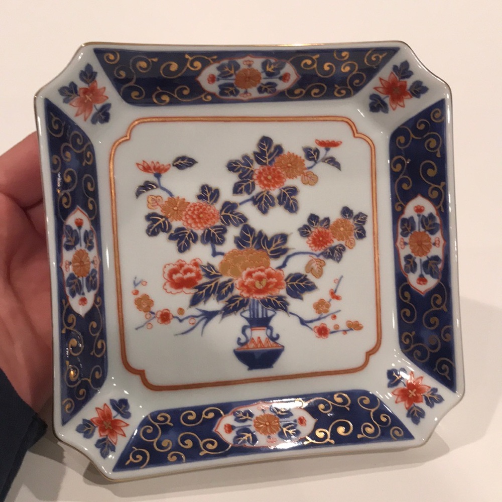 Japanese gold gilded dish